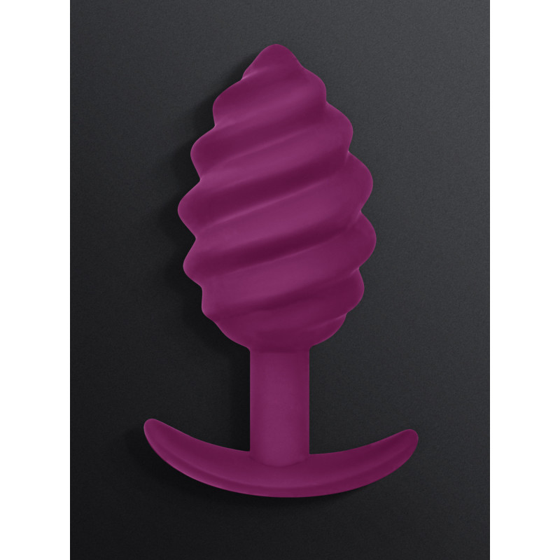 Анальная втулка Gplug Twist 2 Raspberry 10,5см х 3,9см FT10585