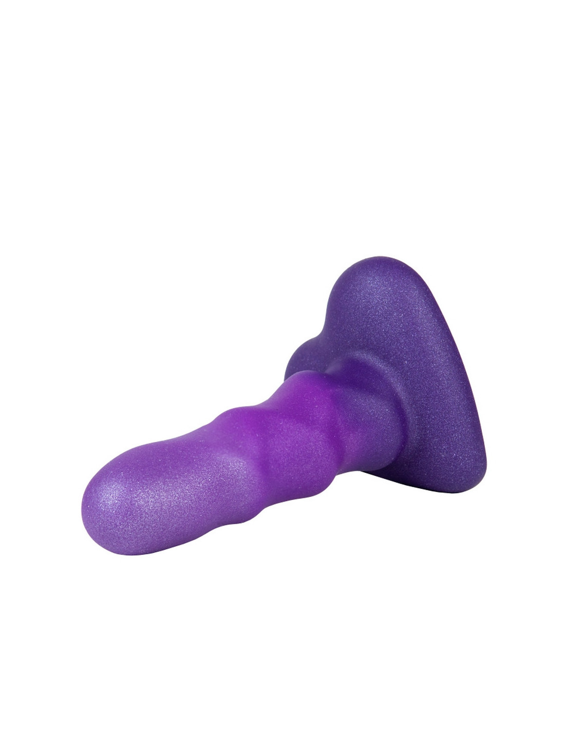 Дилдо Lola Games Flow Unicorn Mini Purple — мягкий силикон, витой рельеф, присоска