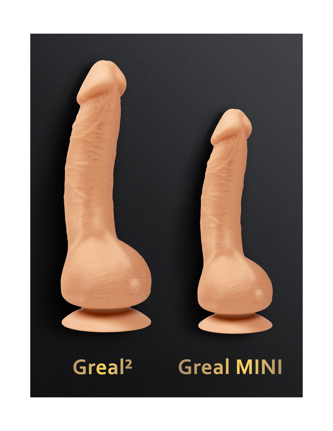 Реалистичный вибратор Gvibe Greal Mini — Bioskin, 18×3,2 см, присоска, 6 режимов