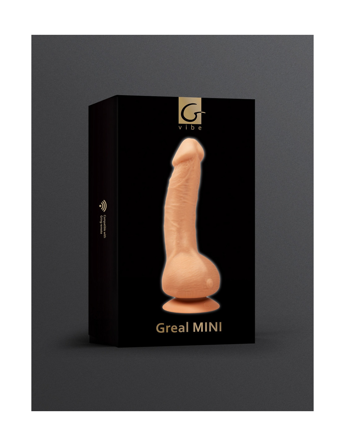Реалистичный вибратор Gvibe Greal Mini — Bioskin, 18×3,2 см, присоска, 6 режимов