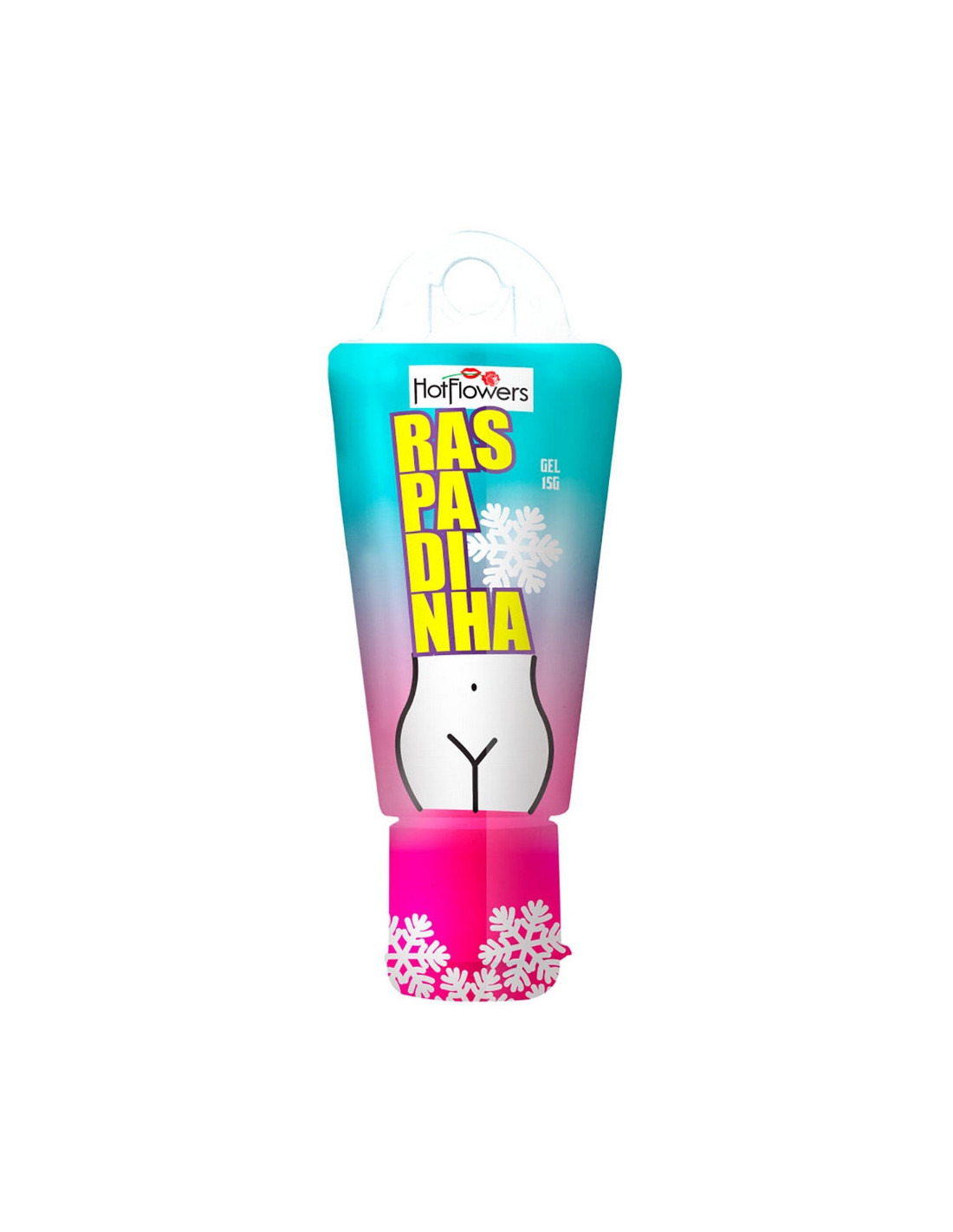 Охлаждающий гель HotFlowers Raspadinha — усиление чувствительности, 15 г