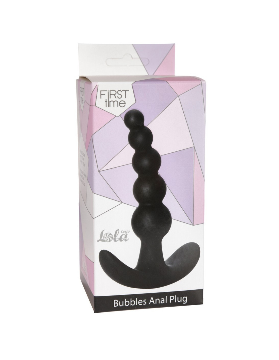 Анальная елочка Lola Games - First Time - Bubbles Anal Plug Black, черная 5001-03lola