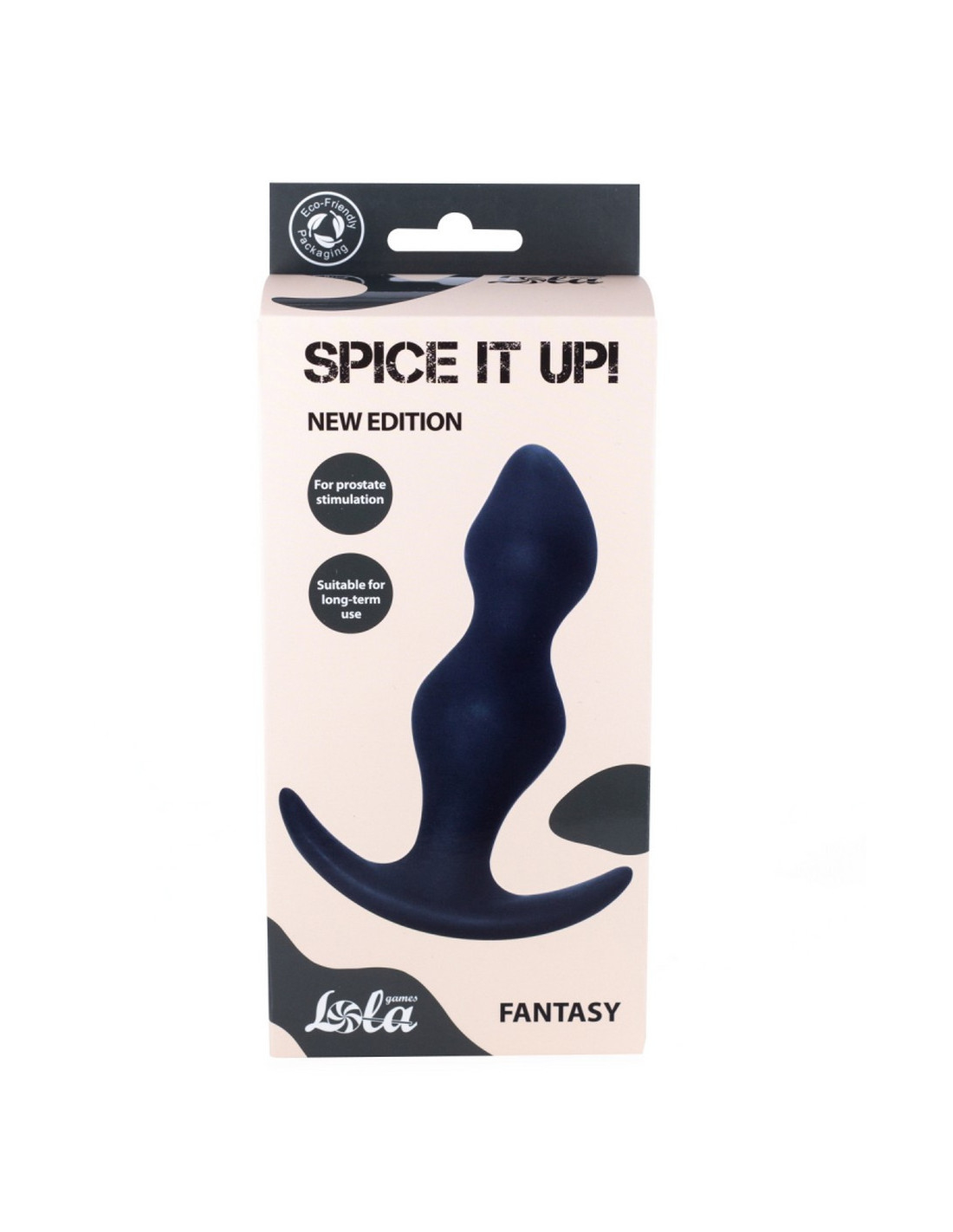 Анальная пробка Lola Games - Spice It Up - Fantasy Dark Grey, темно-серая 8006-02lola