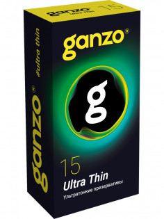 Презерватив GANZO Ultra thin №15 (супер тонкие) 4461GZ | LOVESTORE