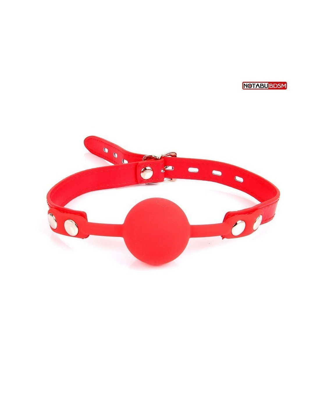 Кляп шарик Notabu, силиконовый, красный NTB-80465 | LOVESTORE