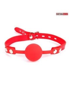 Кляп шарик Notabu, силиконовый, красный NTB-80465 | LOVESTORE
