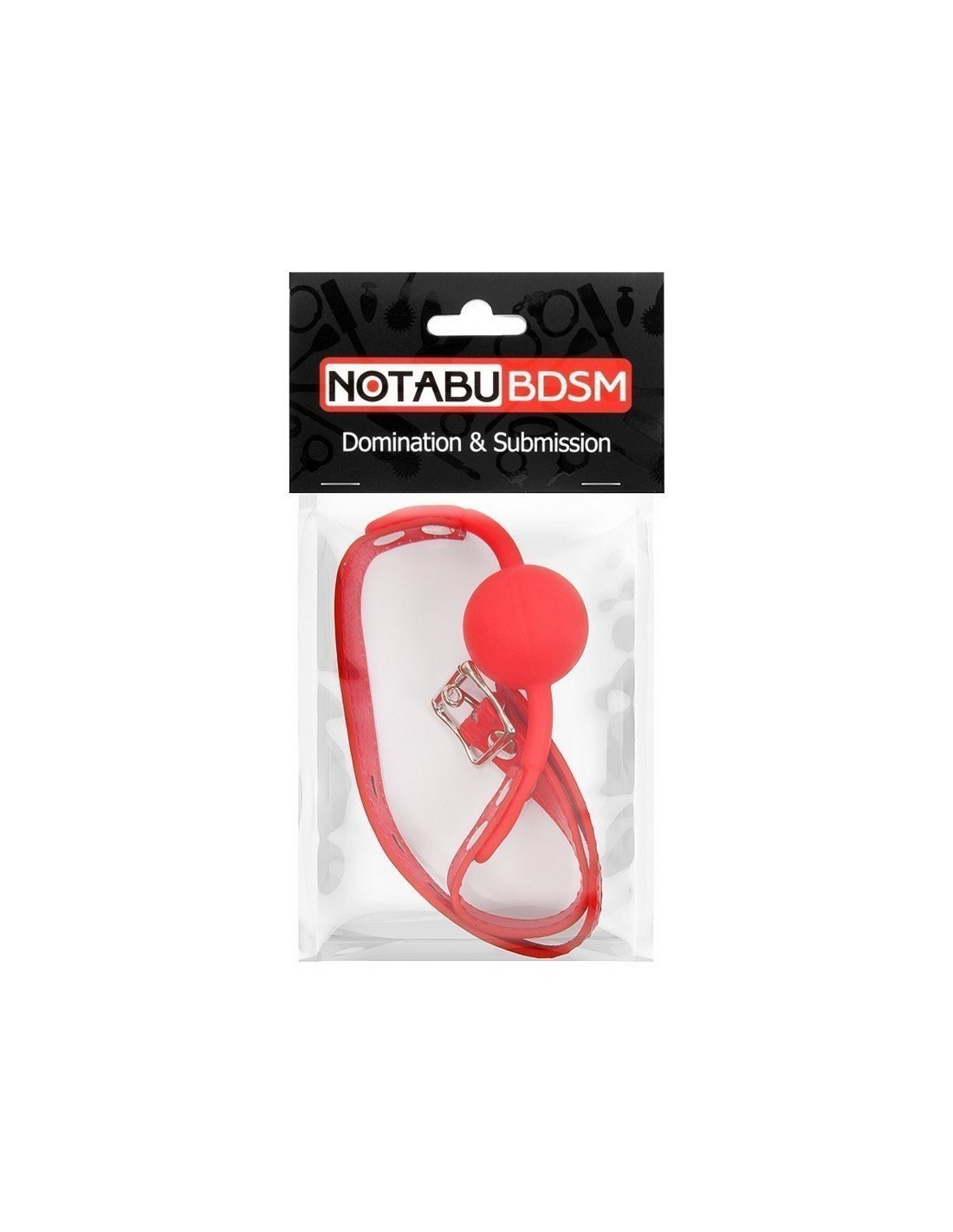 Кляп шарик Notabu, силиконовый, красный NTB-80465 | LOVESTORE