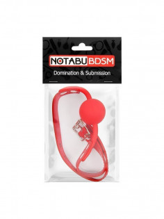 Кляп шарик Notabu, силиконовый, красный NTB-80465 | LOVESTORE