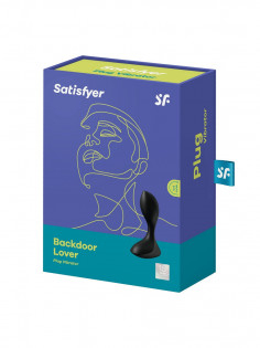 Анальная Пробка с Вибрацией Backdoor Lover black 004181SA | LOVESTORE