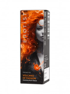 Гель Erotist - Volcano of Passion - Fruit Peach, с эффектом вибрации, вкус персик-маракуйя, 25 мл 541824