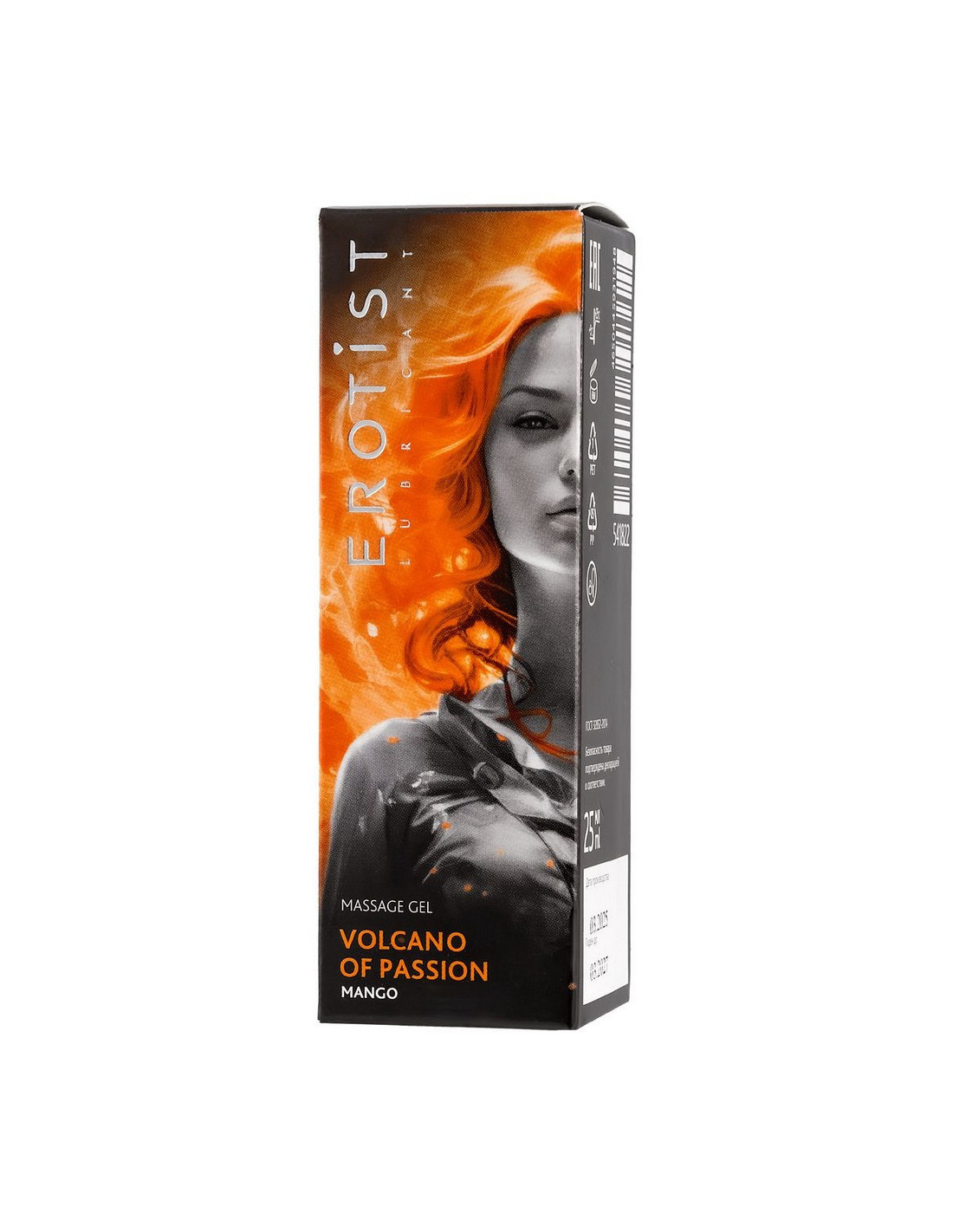 Гель Erotist - Volcano of Passion - Mango, с эффектом вибрации, со вкусом манго, 25 мл 541822