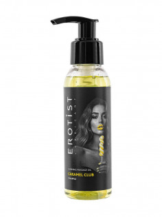 Разогревающее массажное масло Erotist Caramel Club Ананас, 100 мл 541458 | LOVESTORE