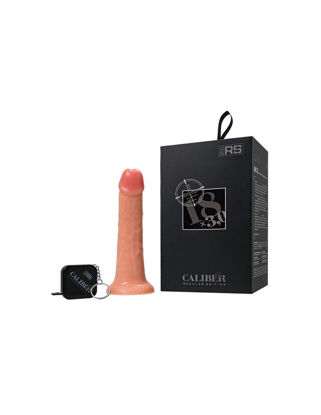 Фаллоимитатор ToyFa - RealStick - Caliber - 18 x 3, на присоске, телесный 983009
