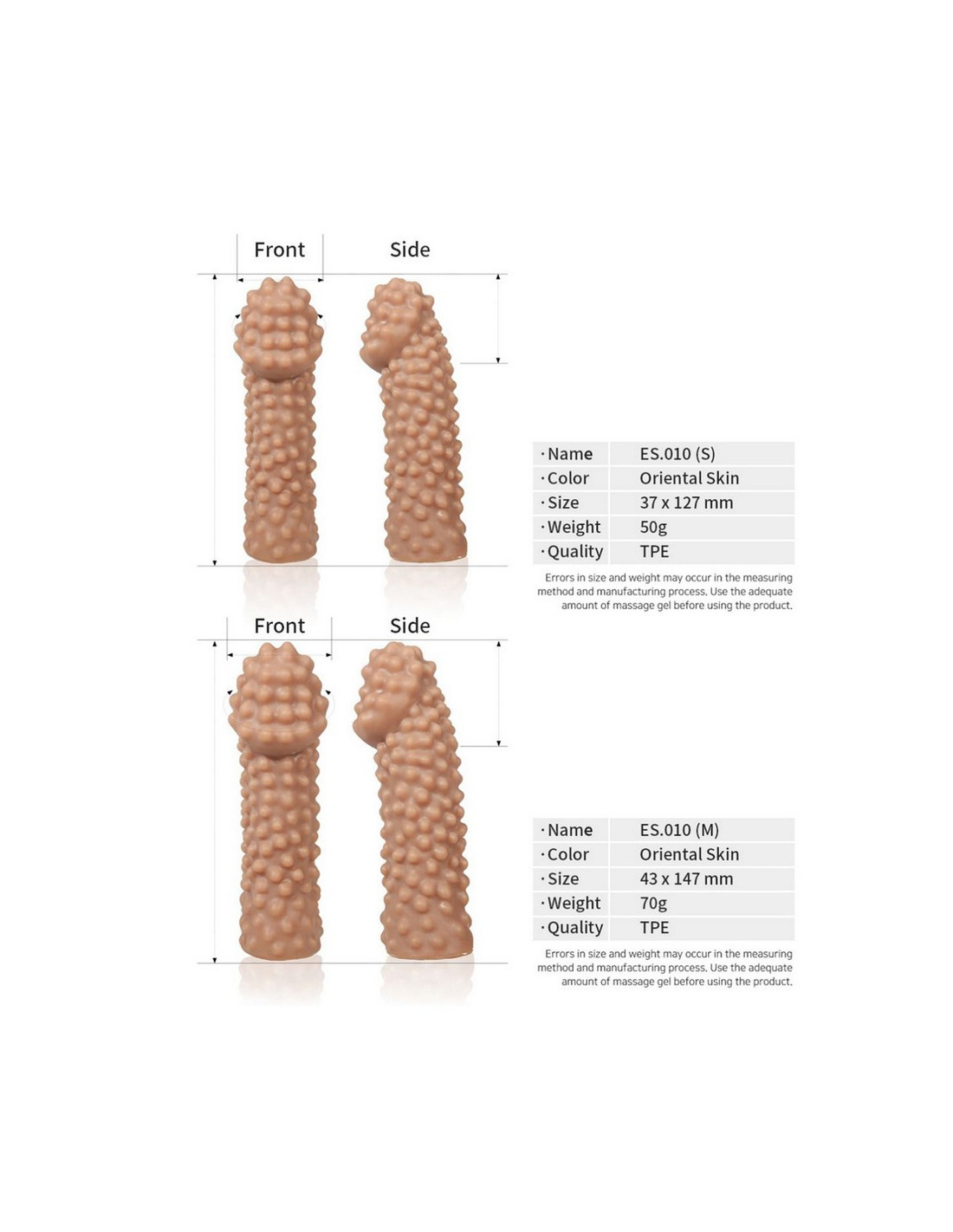 Насадка KOKOS Extreme Sleeve ES.10-M, 14,7 × 4,3 см | LOVESTORE