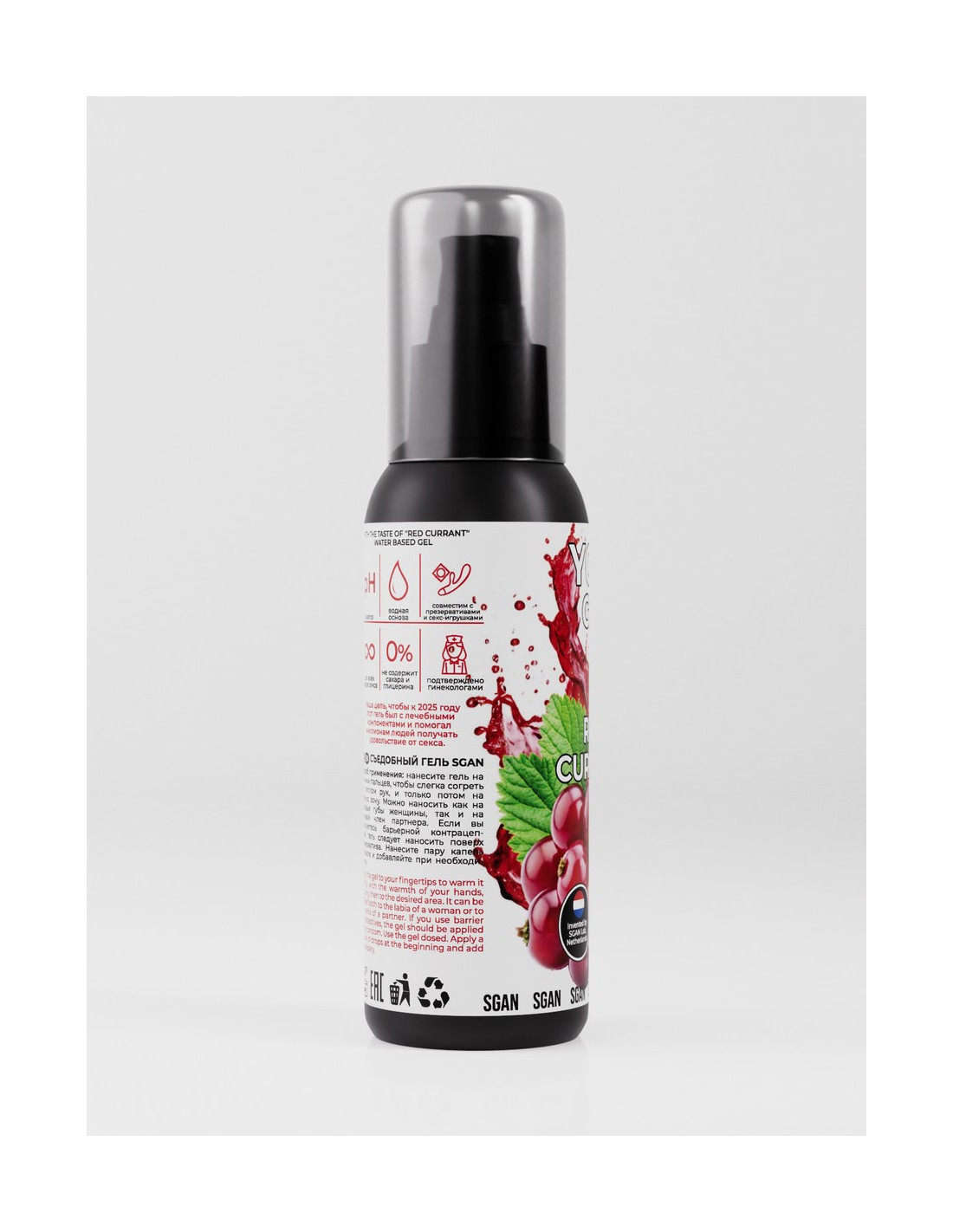 Лубрикант для орального секса SGAN YONI GEL со вкусом смородины, 100 мл LRC01090