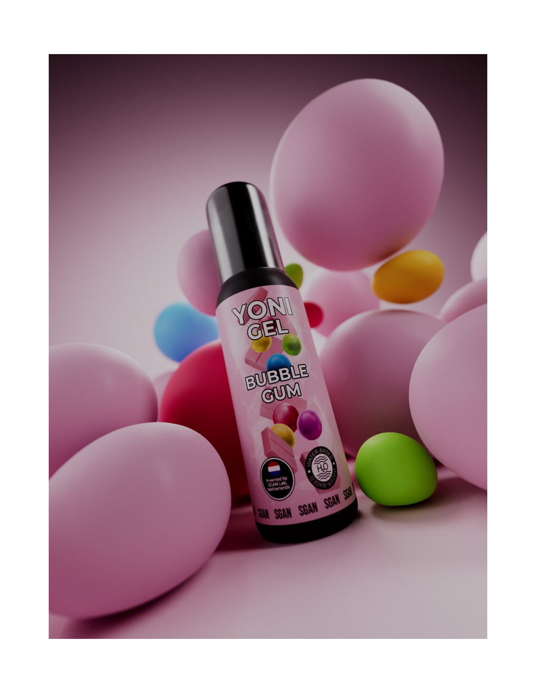 Лубрикант для орального секса SGAN YONI GEL со вкусом Bubblegum, 100 мл BBG0124