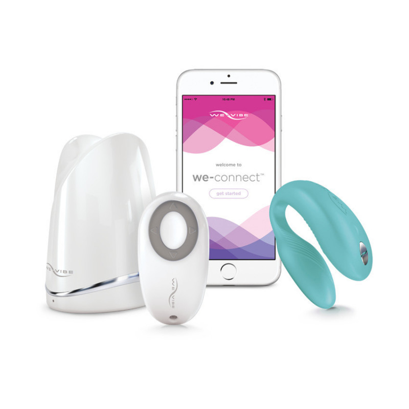 Вибратор We-Vibe Sync + смазка Pjur в подарок (арт. SNSYSG5) голубой