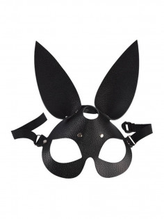 Маска Sitabella - Зайка, из натуральной кожи, черная STB-3186-1 | LOVESTORE