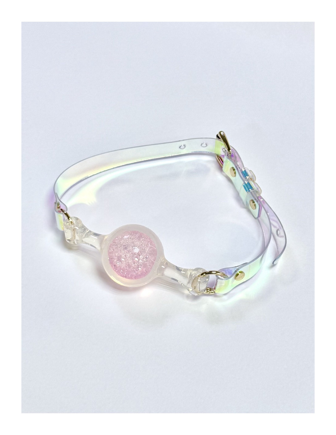 Кляп Open Mouth Gag Ball розовый, силикон и ПВХ, размер M (4,5см) FSJ007-pink | LOVESTORE