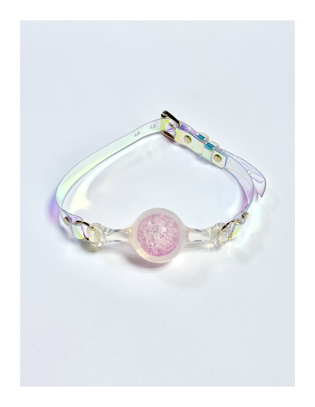 Кляп Open Mouth Gag Ball розовый, силикон и ПВХ, размер M (4,5см) FSJ007-pink | LOVESTORE
