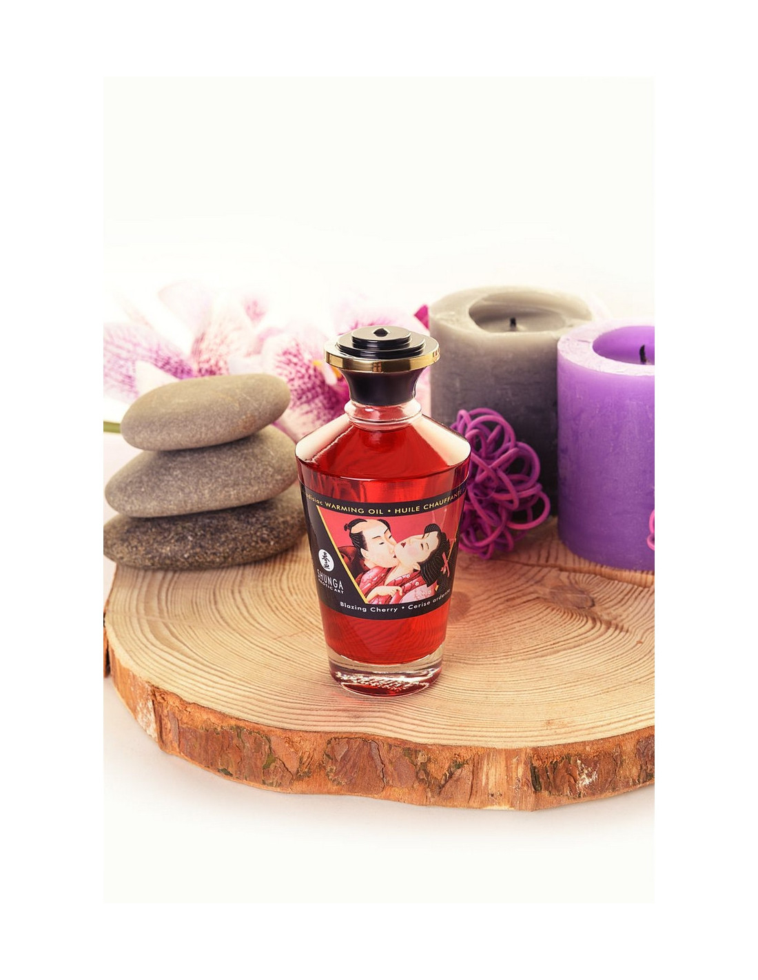 Масло Shunga Afrodisiac Warming Oil Blazing Cherry 100мл 2200 SG | LOVESTORE