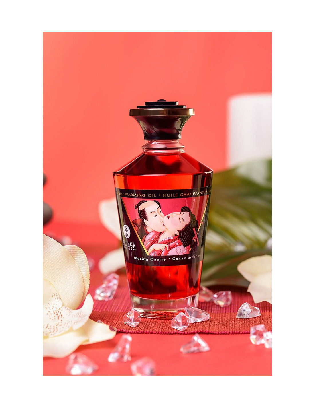 Масло Shunga Afrodisiac Warming Oil Blazing Cherry 100мл 2200 SG | LOVESTORE