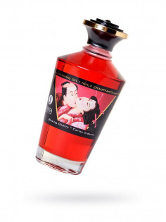 Масло Shunga Afrodisiac Warming Oil Blazing Cherry 100мл 2200 SG | LOVESTORE