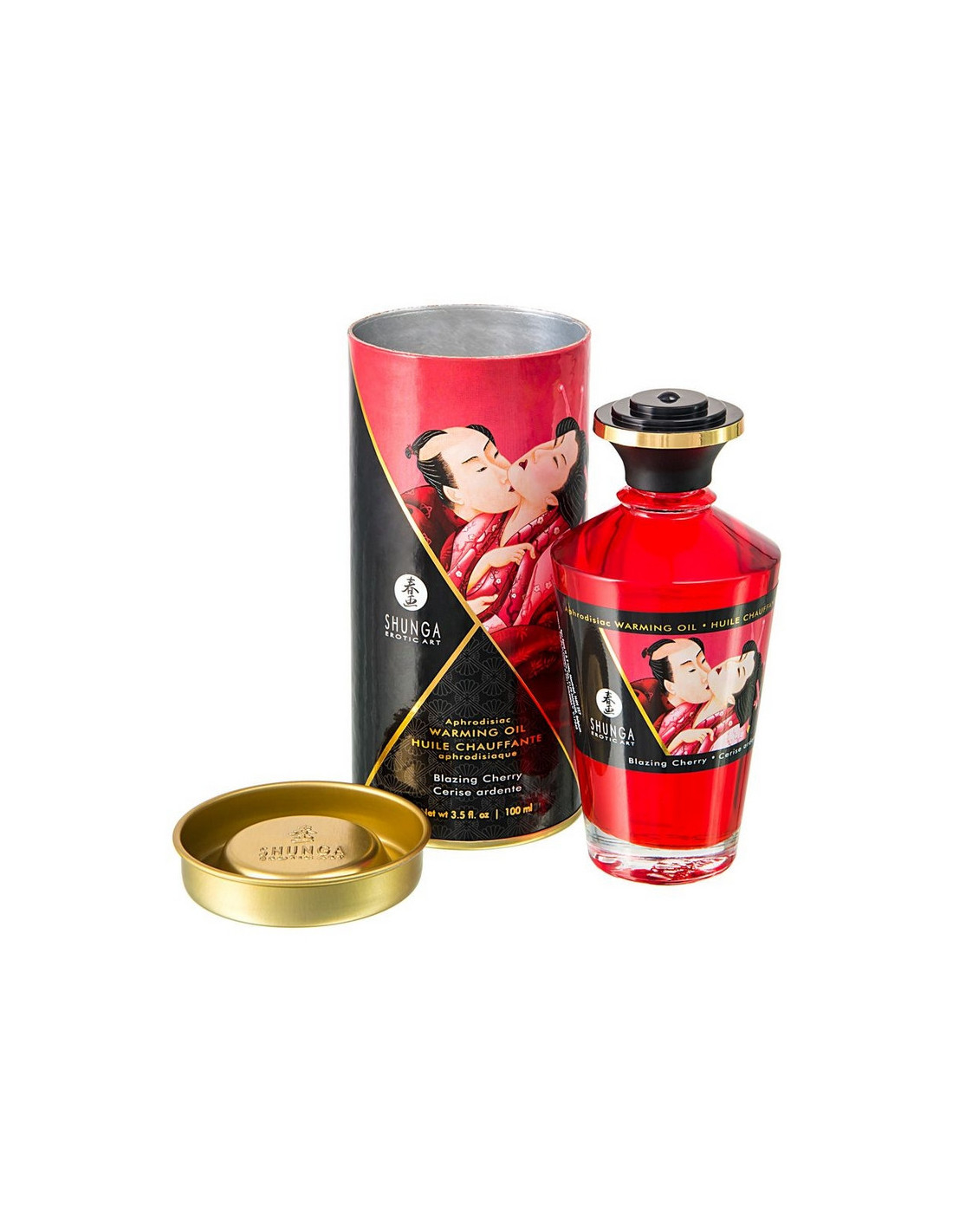 Масло Shunga Afrodisiac Warming Oil Blazing Cherry 100мл 2200 SG | LOVESTORE