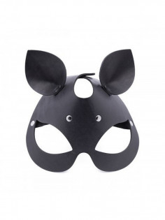 Маска с ушками кошки из натуральной кожи CH-6104 | LOVESTORE