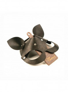 Маска с ушками кошки из натуральной кожи CH-6104 | LOVESTORE