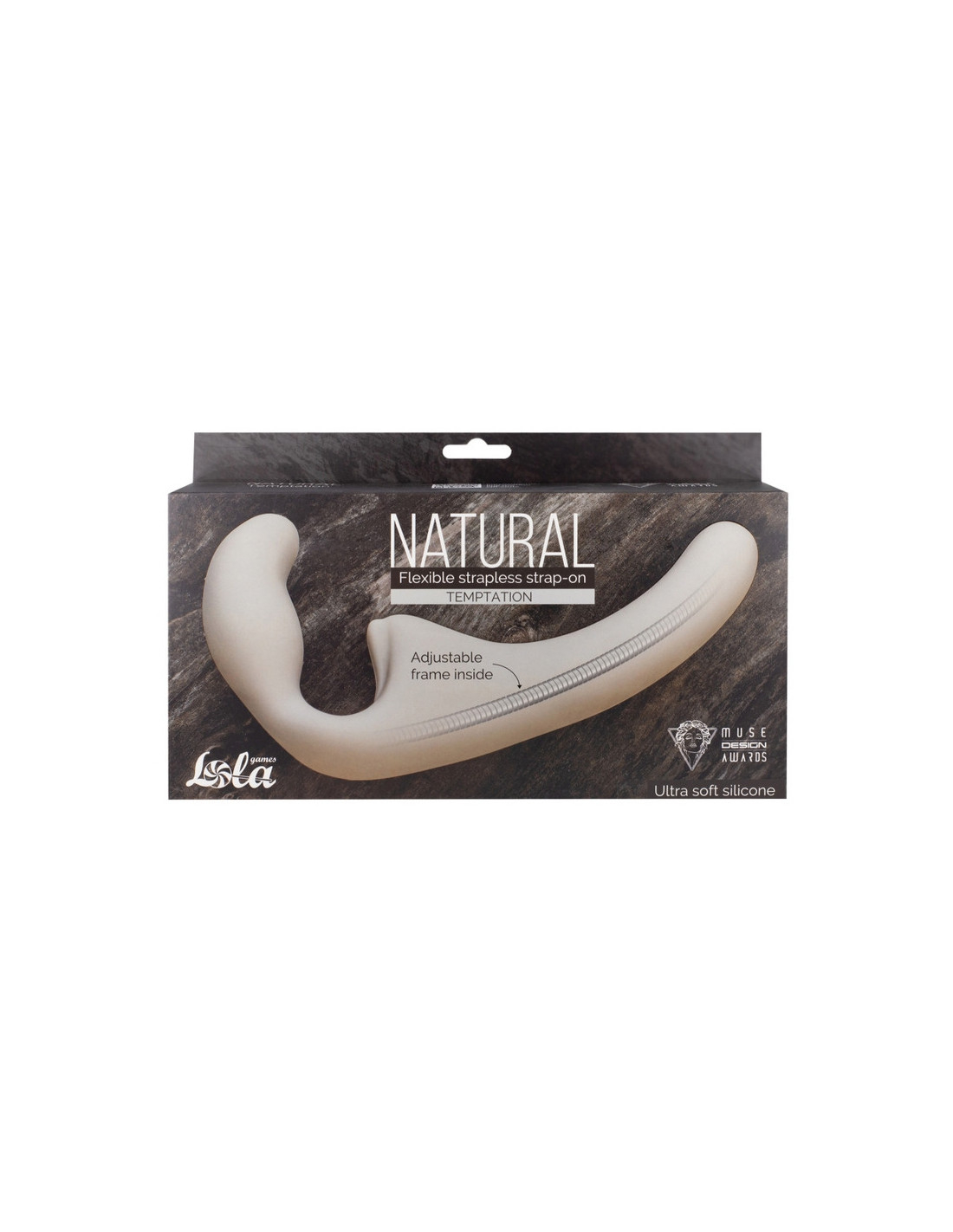 Гнущийся безремневой страпон Lola Games - Natural - Temptation Flexible Strapless Strap-On, телесный 5011-01lola
