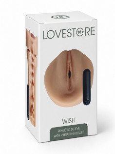 Вагина-мастурбатор LOVESTORE - Wish с вибро-пулей в комплекте, телесная CLSR002F