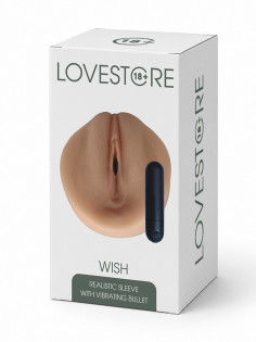 Вагина-мастурбатор LOVESTORE - Wish с вибро-пулей в комплекте, телесная CLSR002F