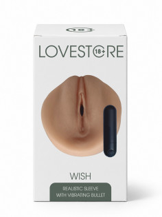 Вагина-мастурбатор LOVESTORE - Wish с вибро-пулей в комплекте, телесная CLSR002F