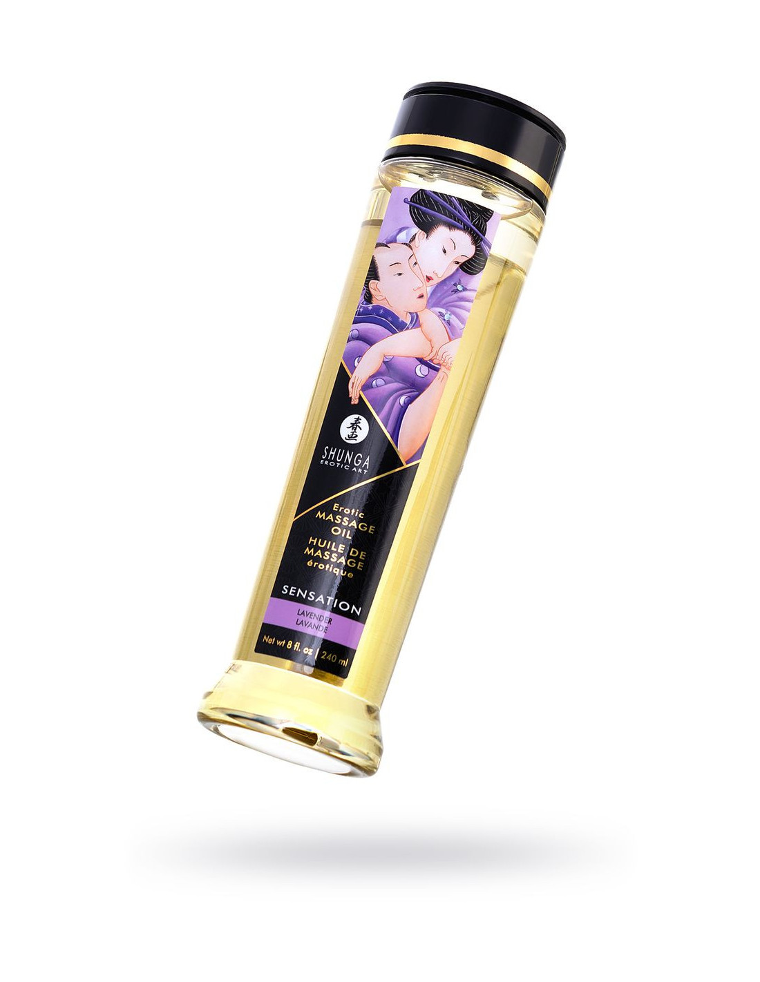 Массажное масло Shunga - Erotic Massage Oil - Sensation - Lavender, с ароматом лаванды, 240мл 1206 SG