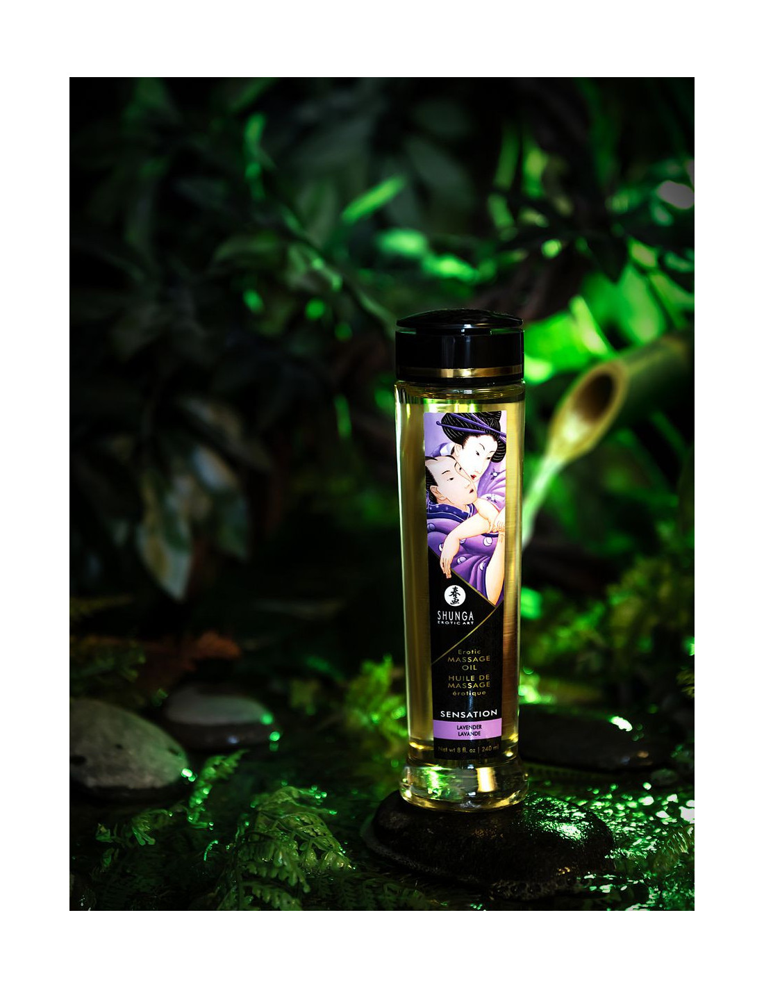 Массажное масло Shunga - Erotic Massage Oil - Sensation - Lavender, с ароматом лаванды, 240мл 1206 SG