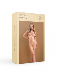 Боди-комбинезон Le Frivole IMPULSE с вырезами S/XXL розовый 06729 | LOVESTORE