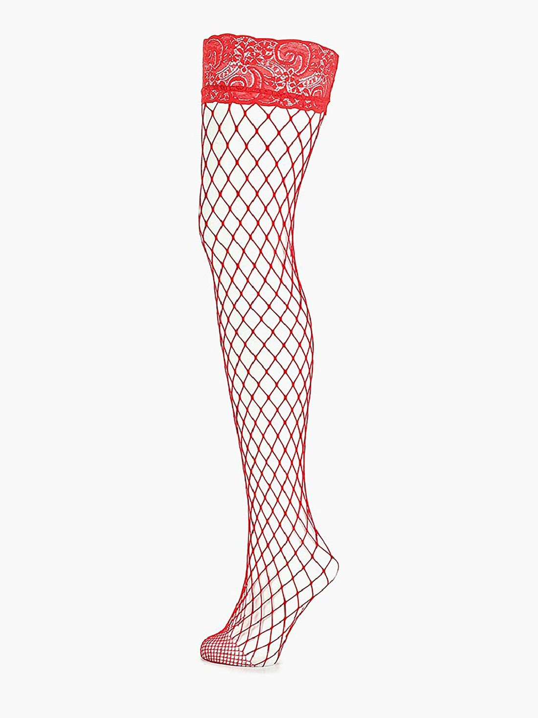 Чулки SENSE крупная сетка разм. S/M (арт. 04817) красн. | LOVESTORE