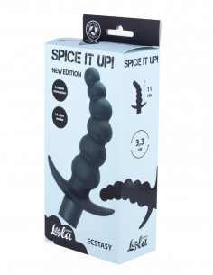 Анальная пробка с вибрацией Spice it up Ecstasy Black 8009-01Lola | LOVESTORE