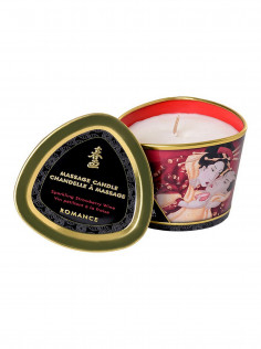 Массажная свеча Shunga Romance Sparkling Strawberry Wine 170мл 4508DESC | LOVESTORE 2