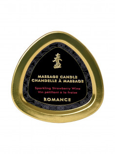 Массажная свеча Shunga Romance Sparkling Strawberry Wine 170мл 4508DESC | LOVESTORE