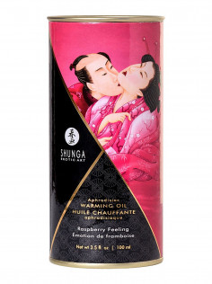 Масло Shunga Afrodisiac Warming Oil Raspberry Feeling 100мл 2201 SG | LOVESTORE