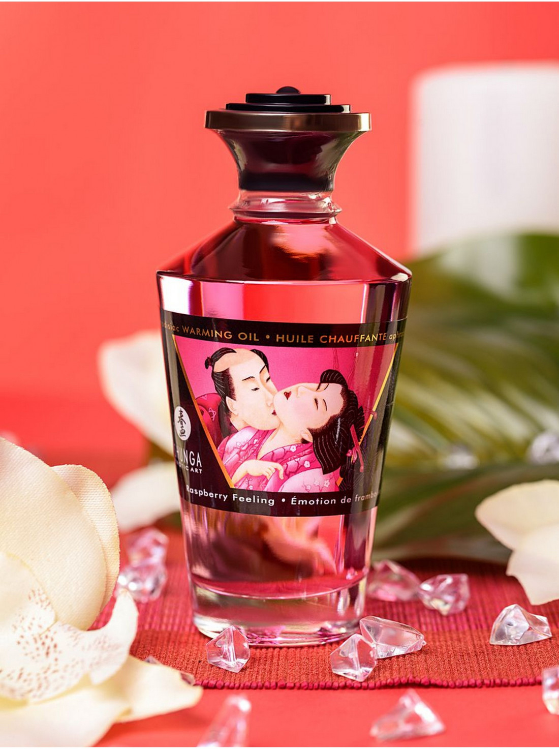 Масло Shunga Afrodisiac Warming Oil Raspberry Feeling 100мл 2201 SG | LOVESTORE