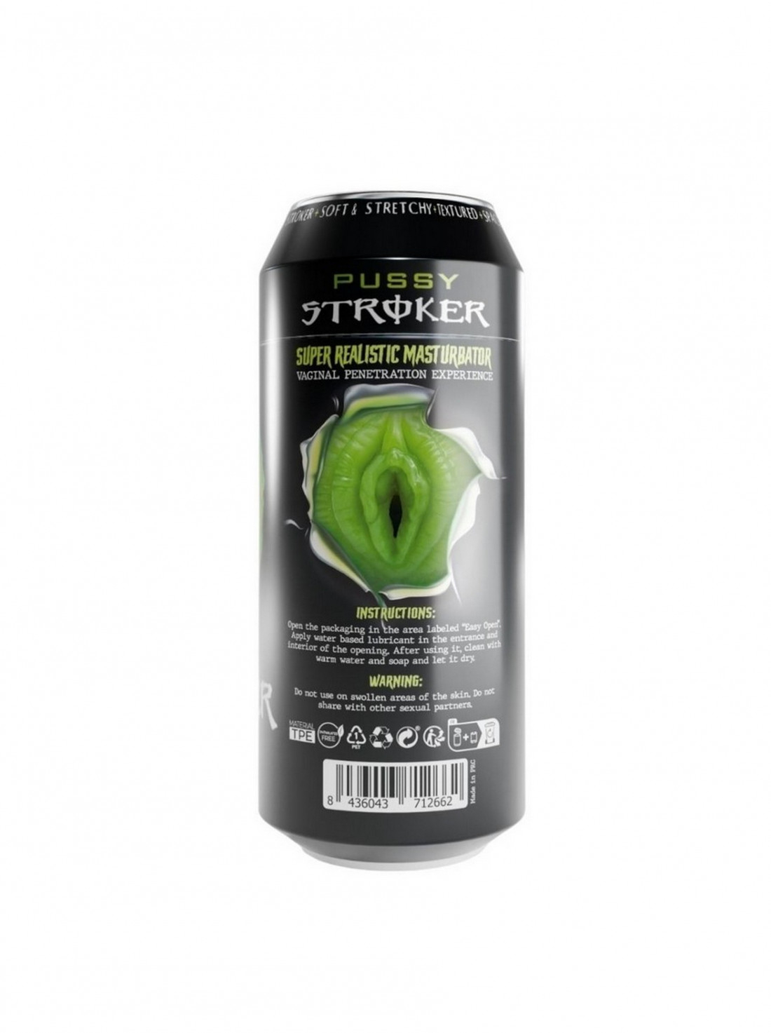 Мастурбатор вагина Adrien Lastic - Monster Pussy Stroker, зелёный 30742 | LOVESTORE