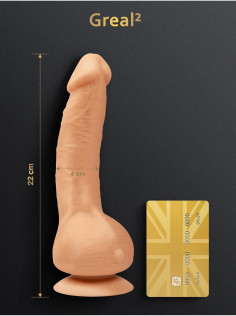 Реалистичный Hi-tech вибратор Greal2 22,0см х 3,7см из биоскина Flesh FT10752 | LOVESTORE
