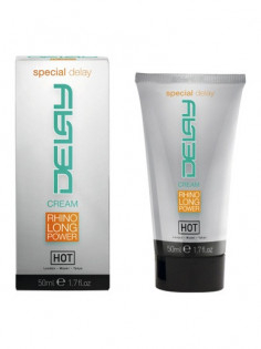 Крем-пролонгатор HOT Delay Cream Rhino Long Power для мужчин 50мл 44210