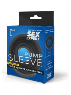 Насадка на помпу Sex Expert - Pump Sleeve, размер L, черная SEM-55173