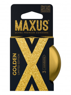 Презервативы Maxus - Golden Limited Edition, гладкие, в металлическом кейсе 3 шт MXS-33-03 2