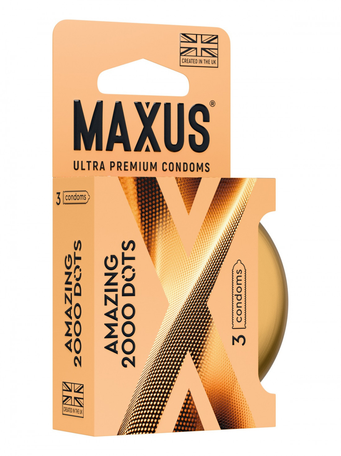 Презервативы Maxus - Amazing 2000 Dots, точечные, 3 шт MXS-30-03