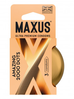 Презервативы Maxus - Amazing 2000 Dots, точечные, 3 шт MXS-30-03 2